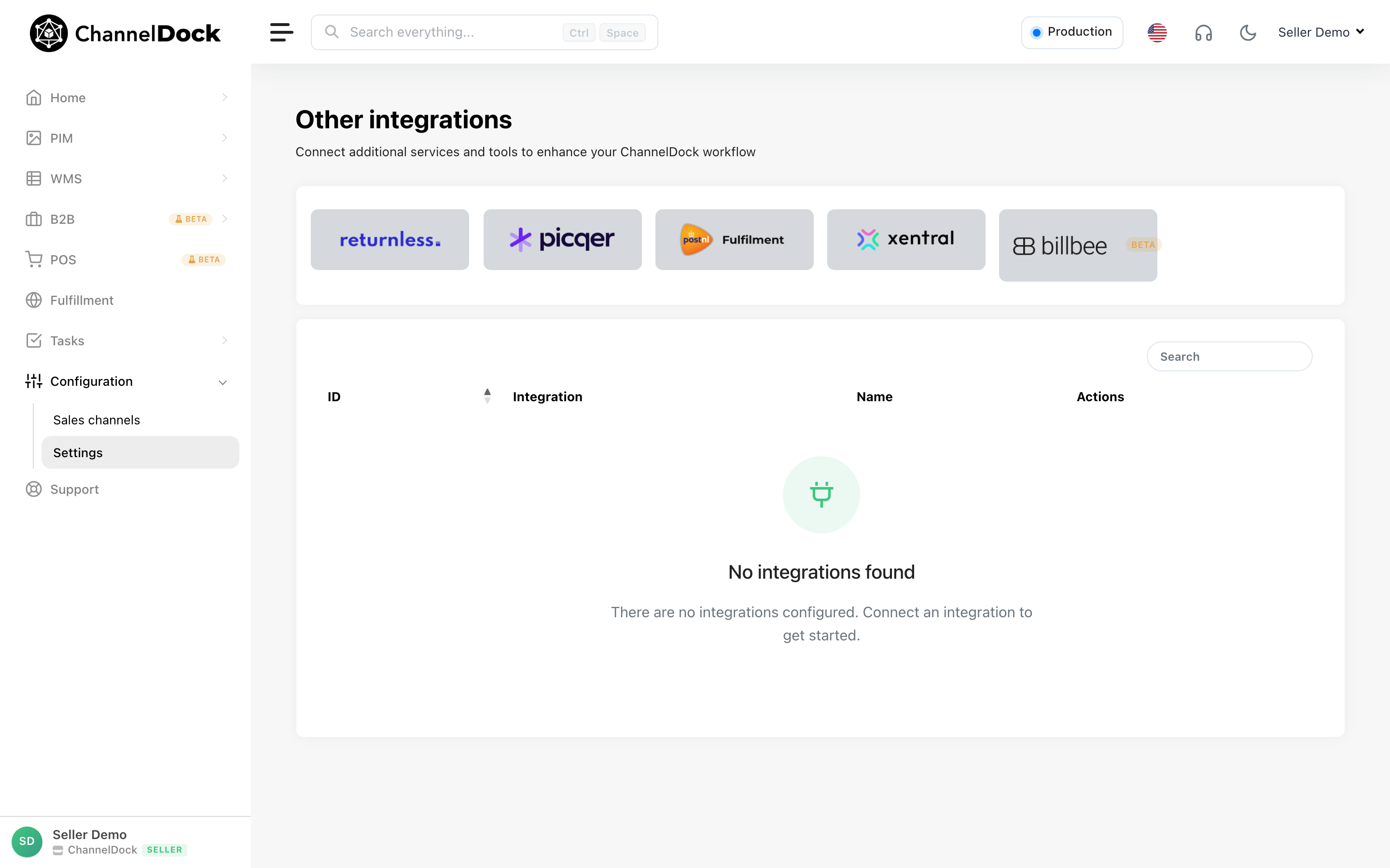 Other integrations page